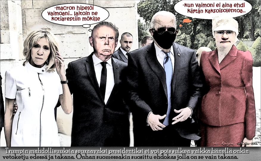 Trump-Biden-Macron