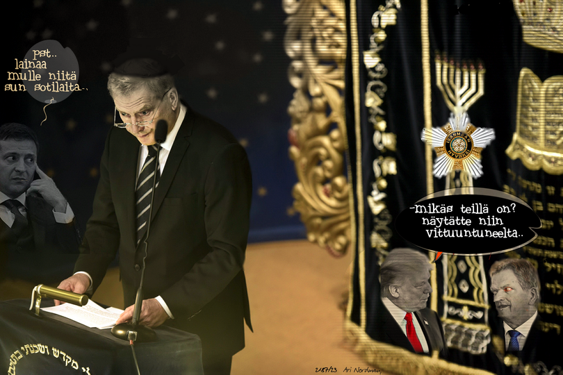Zelensky. Niinistö. Trump. Juutalaismafia. Sex.