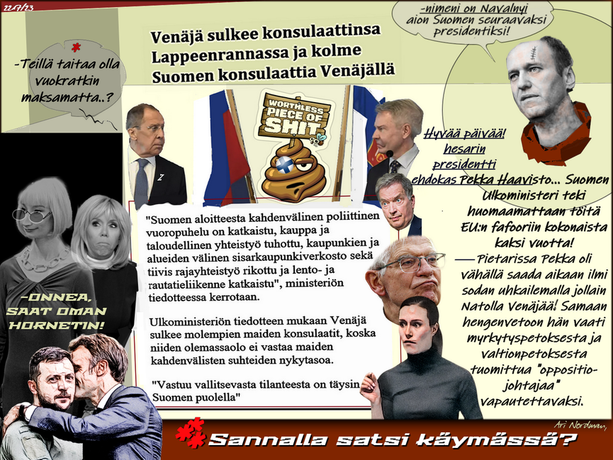 Pekka Haavisto-Navalnyi-presidentti ehdokas-Sanna Marin-Zelensky-Meemit