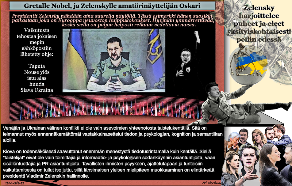 Propakanda-Zelensky-Puheet ja eleet-Huijausta.Amerikka- EU-Nato