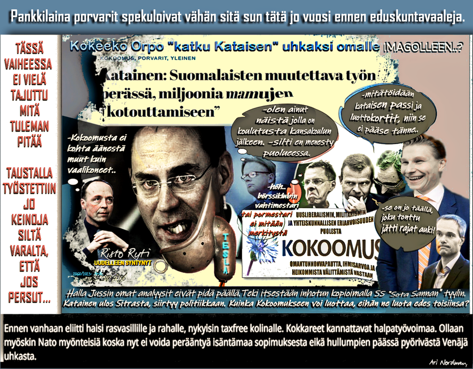 Hallitus ei eroa-Yle-Helsingin Sanomat-vainoamista-Pelätään persuja