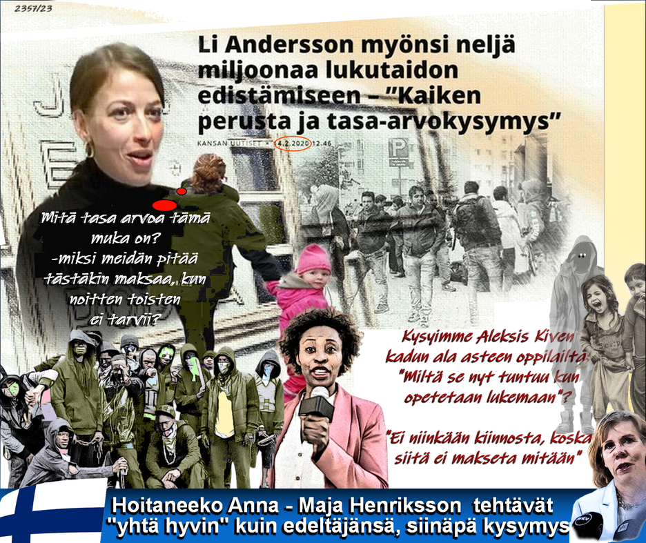 Li Andersson-Anna-Maja-Henriksson-RKP- Opetusministeri-Tasaarvo