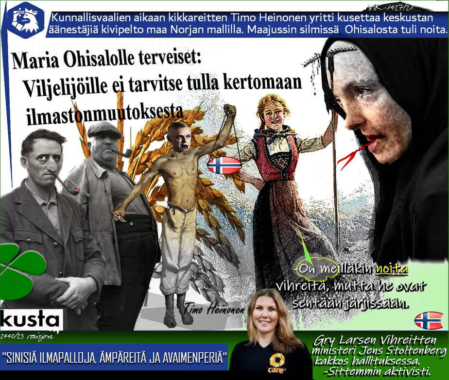 OHISALO-VILJELIJÄT-ILMASTON-MUUTOS-KOKOOMUS-HEINONEN