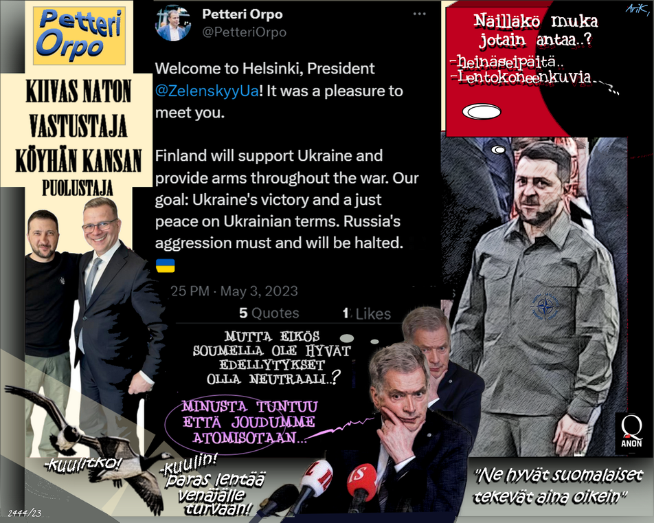 Salaliitto-Parhaat meemit-Maailmanmestari-Zelensky-Atomisota-Niinistö-Petteri Orpo-Huono päätös